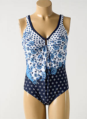 Costum de baie dintr-o singură piesă albastru TESSY femeie