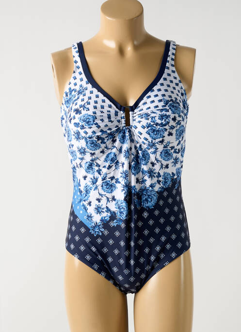 Costum de baie dintr-o singură piesă albastru TESSY femeie