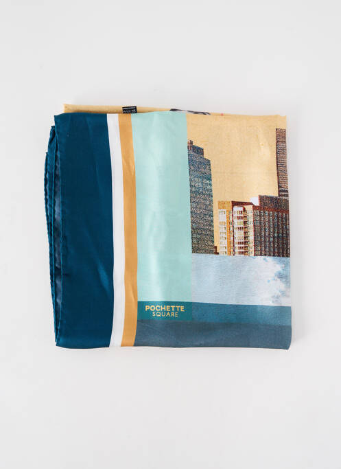 Eșarfă albastru POCHETTE SQUARE femeie