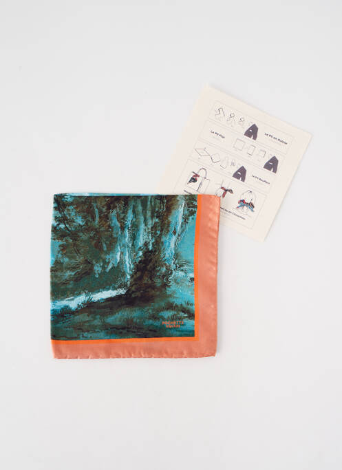 Eșarfă albastru POCHETTE SQUARE femeie