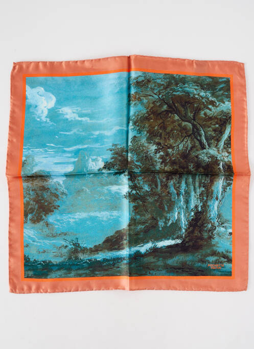 Eșarfă albastru POCHETTE SQUARE femeie