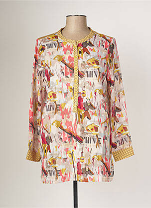 Tunică mâneci lungi galben MALOKA femeie