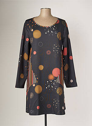 Rochie midi mâneci lungi mâneci lungi negru G!OZE femeie