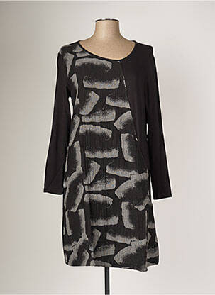 Rochie midi mâneci lungi mâneci lungi negru G!OZE femeie