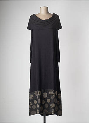 Rochie lungă mâneci lungi mâneci lungi negru G!OZE femeie