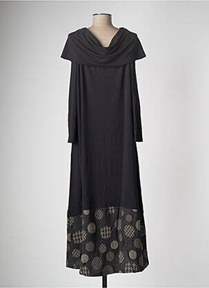 Rochie lungă mâneci lungi mâneci lungi negru G!OZE femeie