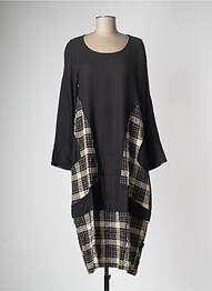 Rochie lungă mâneci lungi mâneci lungi negru G!OZE femme
