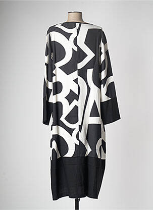 Rochie midi croială fluidă mâneci lungi negru G!OZE femeie