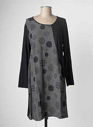Rochie midi croială fluidă mâneci lungi negru G!OZE femeie