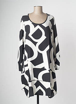 Rochie midi croială fluidă mâneci lungi negru G!OZE femeie