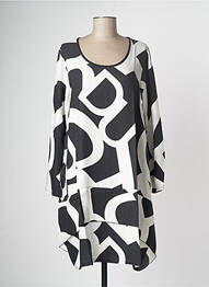 Rochie midi croială fluidă mâneci lungi negru G!OZE femme