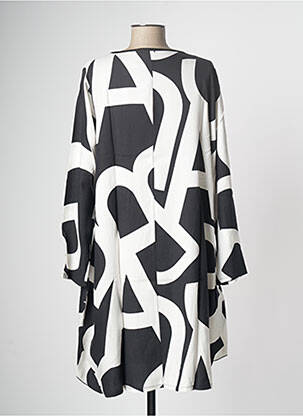 Rochie midi croială fluidă mâneci lungi negru G!OZE femeie