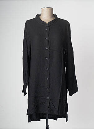 Rochie scurtă croială fluidă mâneci lungi negru G!OZE femeie