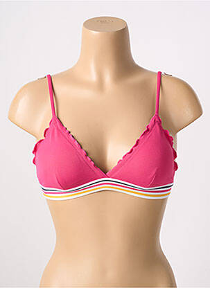 Sutien de costum de baie top triunghiuri top triunghiuri roz YSABEL MORA femeie