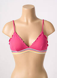 Sutien de costum de baie top triunghiuri top triunghiuri roz YSABEL MORA femeie