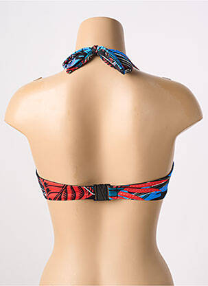 Sutien de costum de baie bretele elastice albastru FANTASIE femeie