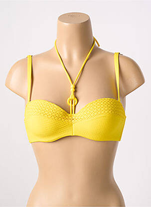 Sutien de costum de baie top bentiță top bentiță galben MARIE JO femeie