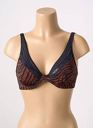 Sutien de costum de baie bretele elastice reglabile negru PRIMADONNA femeie