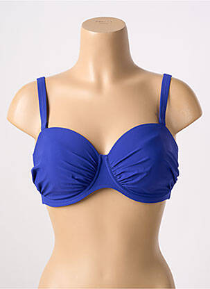 Sutien de costum de baie bretele elastice reglabile albastru ANITA femeie