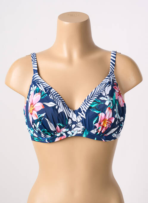 Sutien de costum de baie bretele elastice reglabile albastru FANTASIE femme