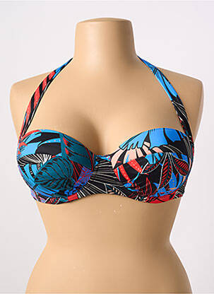 Sutien de costum de baie top sutien modelat top sutien modelat albastru FANTASIE femeie
