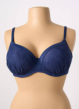 Sutien de costum de baie top sutien modelat top sutien modelat albastru FANTASIE femeie