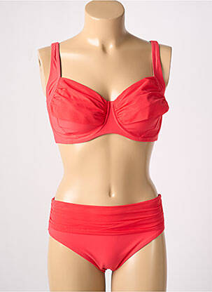 Costum de baie din două piese top sutien modelat top sutien modelat roșu ANITA femeie