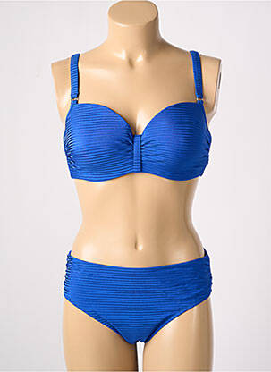 Costum de baie din două piese top sutien modelat top sutien modelat albastru ANITA femeie