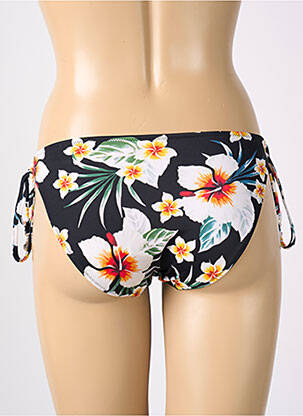 Chiloți de baie imprimeu floral bikini negru FREYA femeie