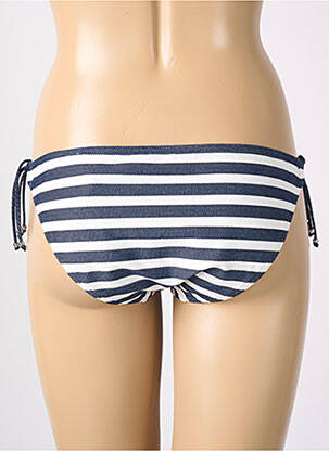 Chiloți de baie efect material satinat bikini albastru PRIMADONNA femeie