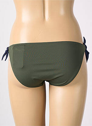 Chiloți de baie efect material satinat bikini verde PRIMADONNA femeie