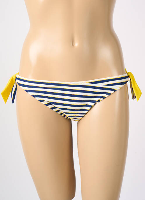 Chiloți de baie imprimeu dungi bikini albastru MARIE JO femme