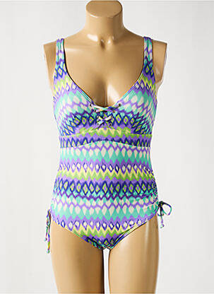 Costum de baie dintr-o singură piesă imprimeu fantezie top sutien modelat violet PRIMADONNA femeie