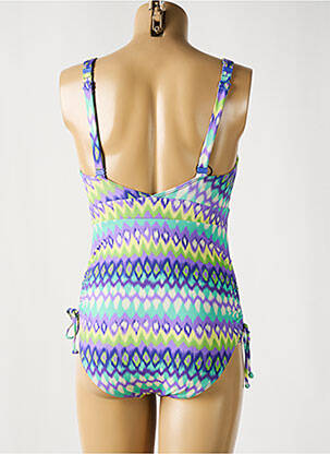 Costum de baie dintr-o singură piesă imprimeu fantezie top sutien modelat violet PRIMADONNA femeie