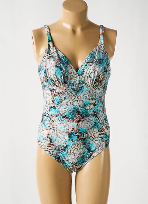 Costum de baie dintr-o singură piesă albastru FANTASIE femeie