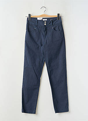 Pantalon slim buzunare albastru C'EST BEAU LA VIE femeie