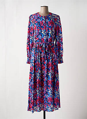 Rochie lungă albastru C'EST BEAU LA VIE femeie