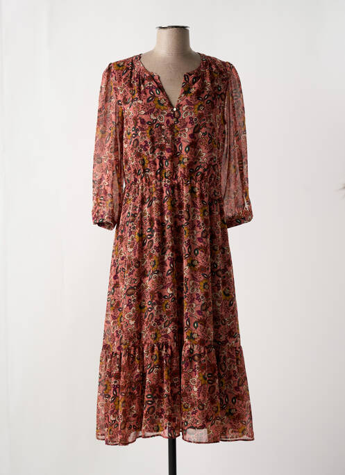 Rochie midi roz C'EST BEAU LA VIE femeie