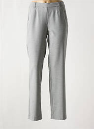 Pantalon drept talie elastică gri FRANK WALDER femme