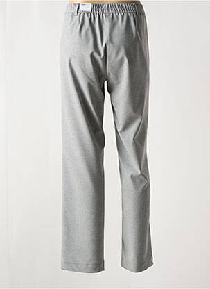 Pantalon drept talie elastică gri FRANK WALDER femeie