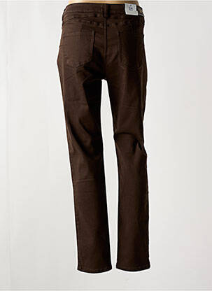Pantalon slim buzunare maro C'EST BEAU LA VIE femeie