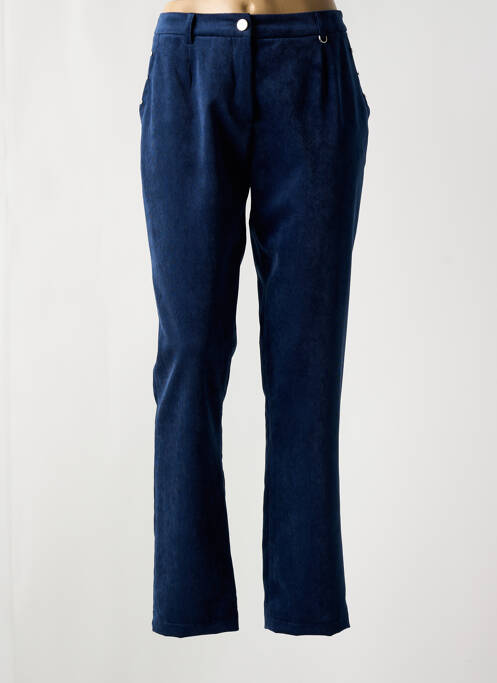 Pantalon slim albastru CHRISTINE LAURE femeie