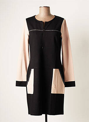 Rochie midi mâneci lungi mâneci lungi negru MALOKA femeie