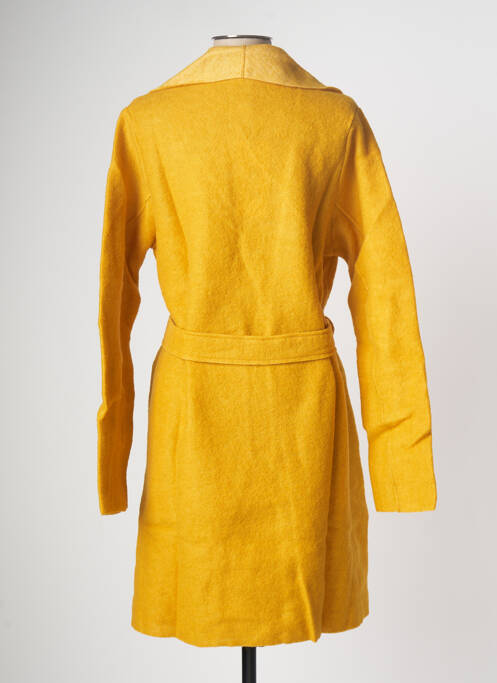 Palton lung galben MALOKA femeie