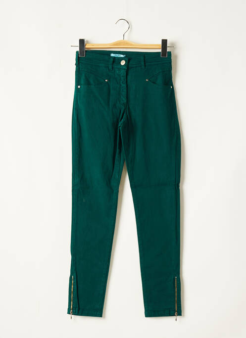 Pantalon slim verde PAUL BRIAL femeie