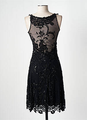 Rochie midi fără mâneci fără mâneci negru DONA CARLOTA femeie