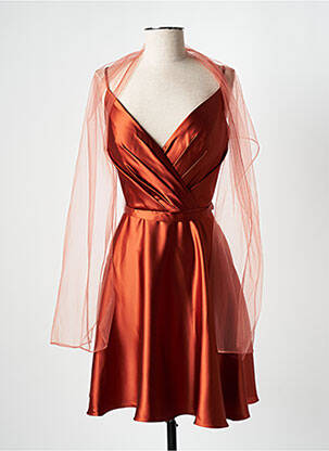 Rochie midi portocaliu FRANCE MODE femeie