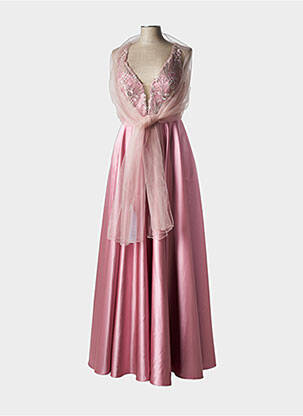 Rochie lungă roz MARFIL femeie