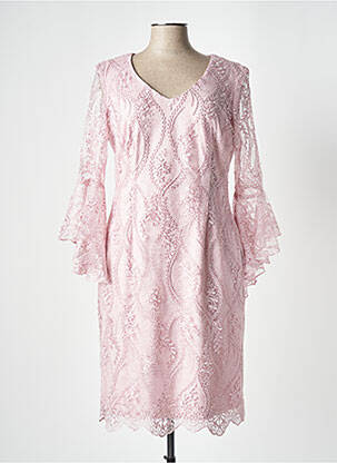 Rochie midi roz FRANK LYMAN femeie