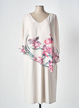 Rochie midi bej FRANK LYMAN femeie